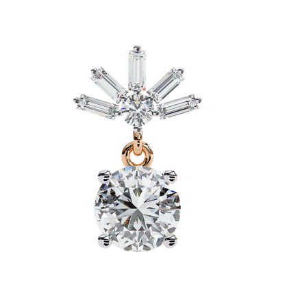Radiance Baguette Cluster Drop Lab Grown Diamond Studs
