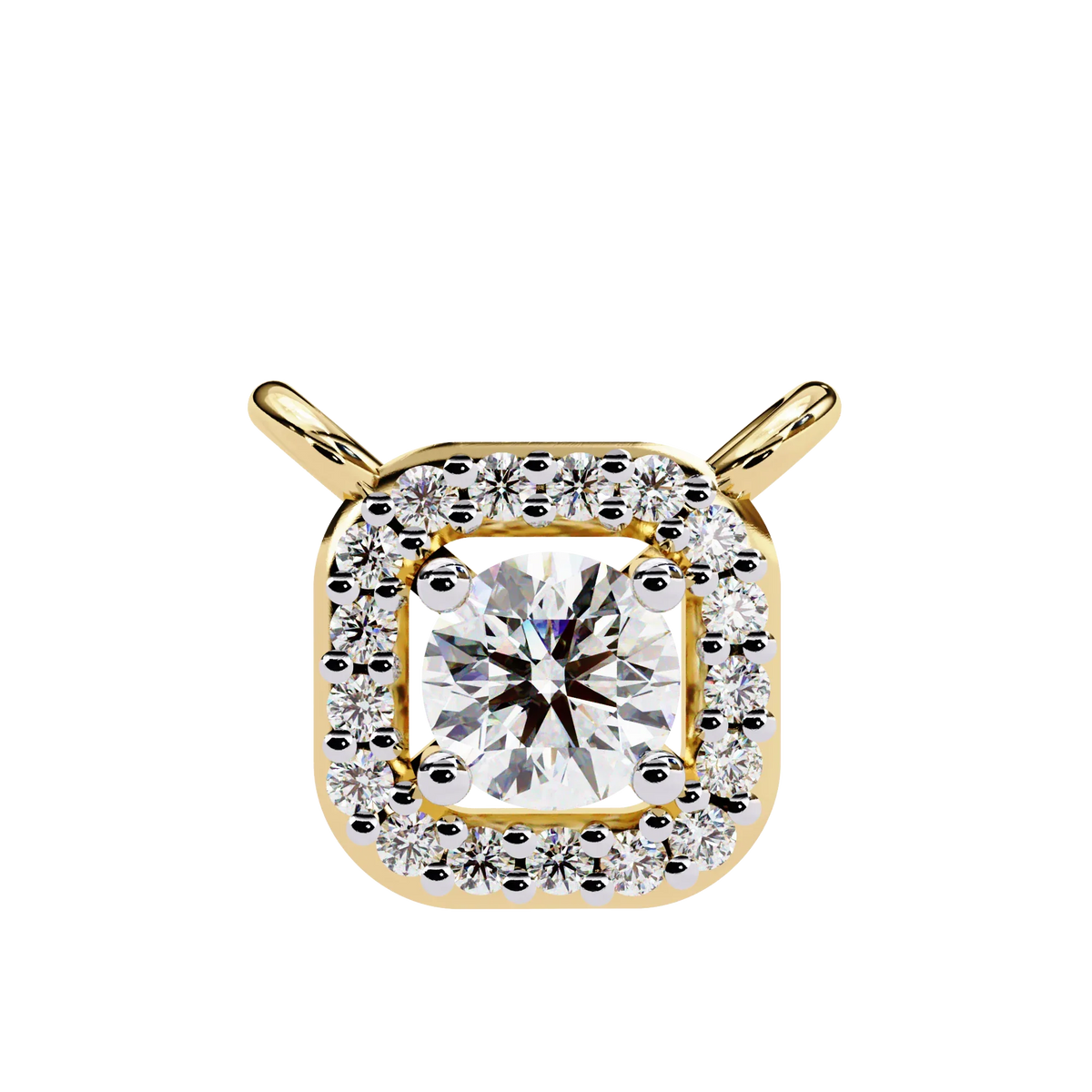 Empress Round Lab Grown Diamond Pendant - Ophiratbf