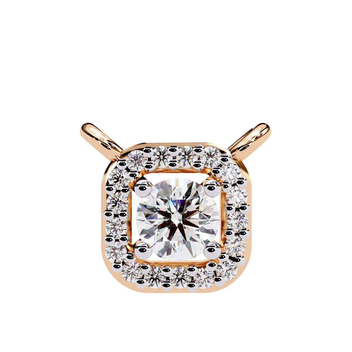 Empress Round Lab Grown Diamond Pendant - Ophiratbf