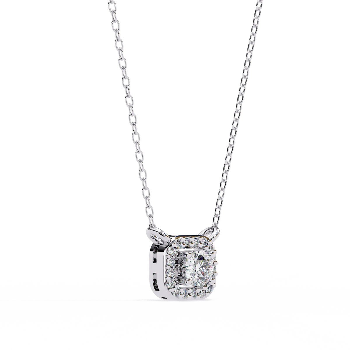 Empress Round Lab Grown Diamond Pendant - Ophiratbf