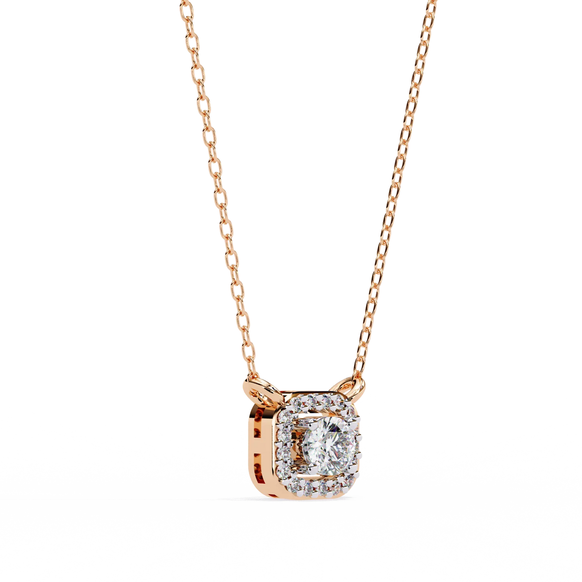 Empress Round Lab Grown Diamond Pendant - Ophiratbf