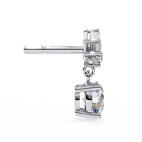 Radiance Baguette Cluster Drop Lab Grown Diamond Studs - Ophiratbf