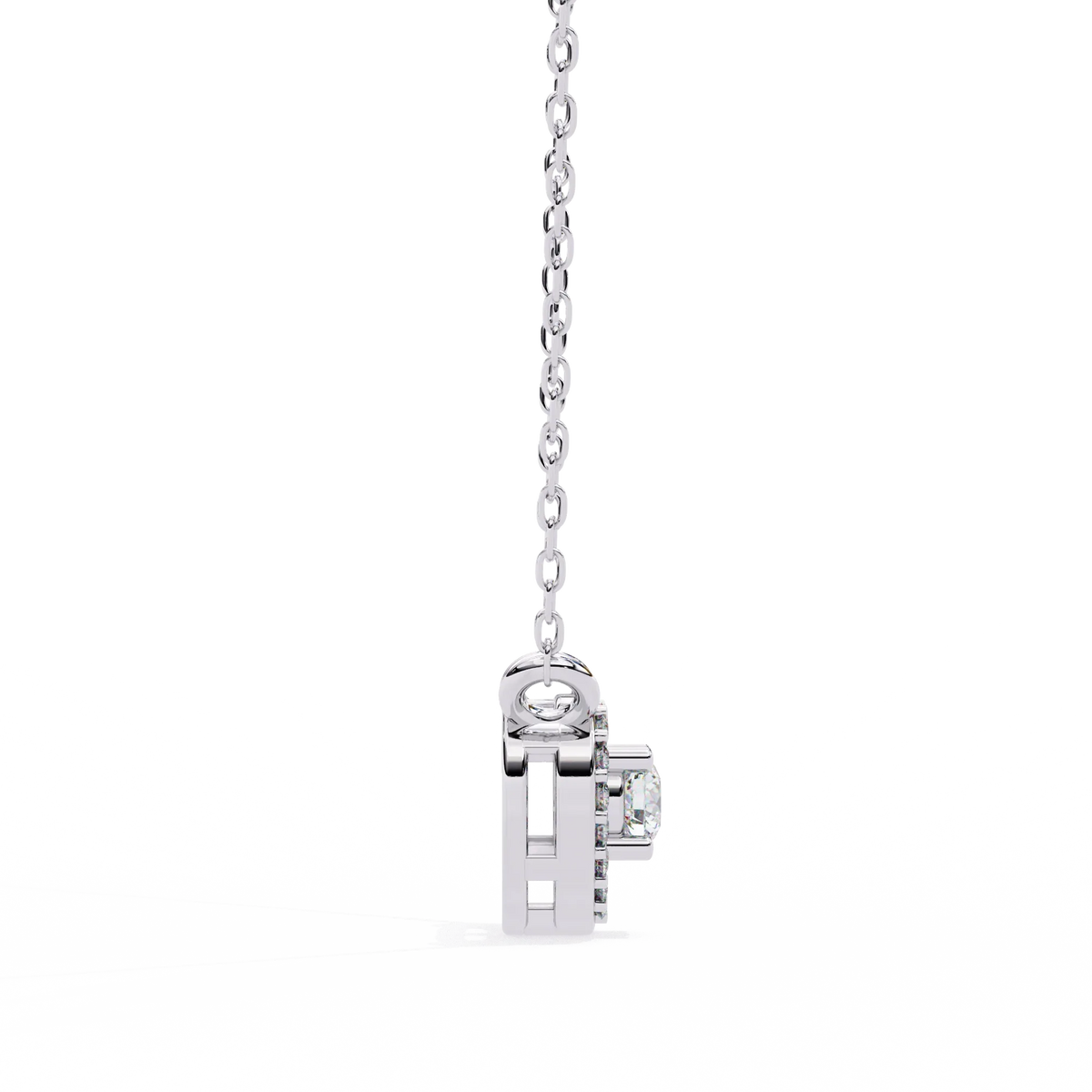 Cherish Heart Halo Lab Grown Diamond Pendant - Ophiratbf