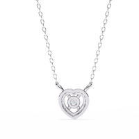 Cherish Heart Halo Lab Grown Diamond Pendant - Ophiratbf