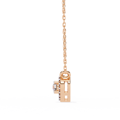 Cherish Heart Halo Lab Grown Diamond Pendant