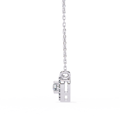 Cherish Heart Halo Lab Grown Diamond Pendant