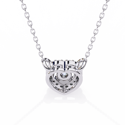 Cherish Heart Halo Lab Grown Diamond Pendant