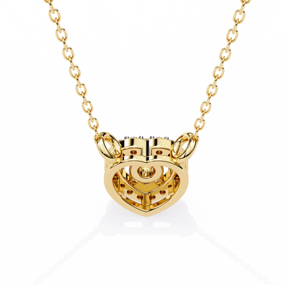 Cherish Heart Halo Lab Grown Diamond Pendant