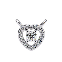 Cherish Heart Halo Lab Grown Diamond Pendant - Ophiratbf