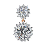 Aurora Double Halo Drop Lab Grown Diamond Studs - Ophiratbf