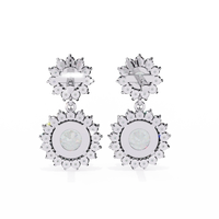 Aurora Double Halo Drop Lab Grown Diamond Studs - Ophiratbf