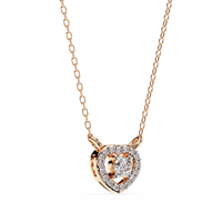 Cherish Heart Halo Lab Grown Diamond Pendant - Ophiratbf