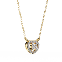 Cherish Heart Halo Lab Grown Diamond Pendant - Ophiratbf