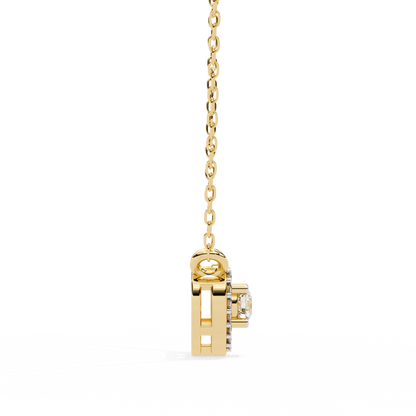 Cherish Heart Halo Lab Grown Diamond Pendant