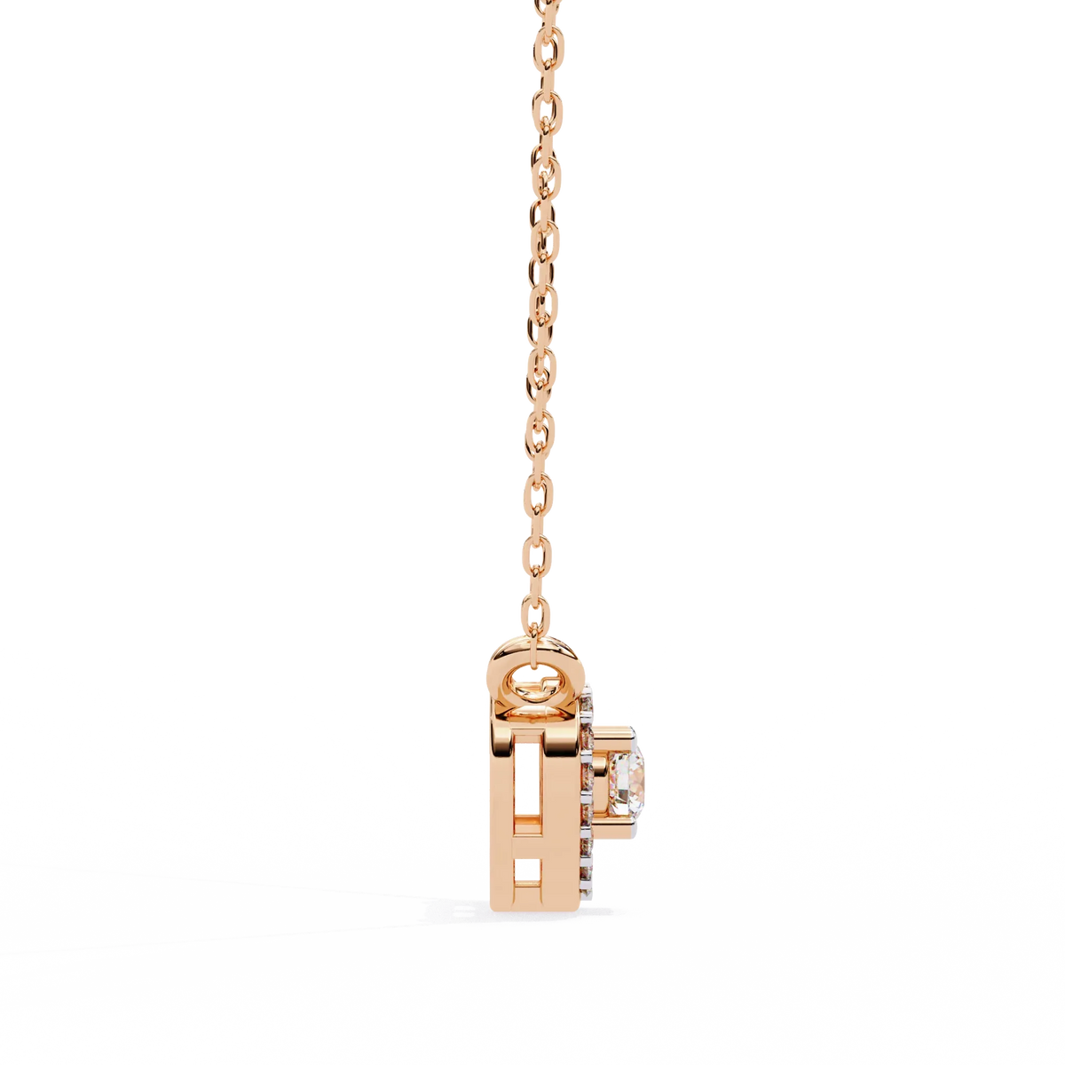 Cherish Heart Halo Lab Grown Diamond Pendant - Ophiratbf