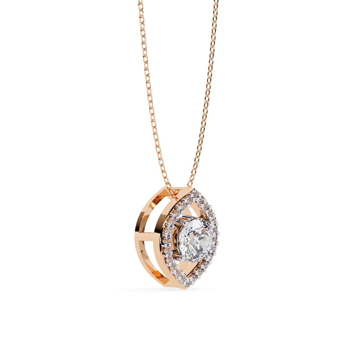 Elara Eye Lab Grown Diamond Pendant - Ophiratbf