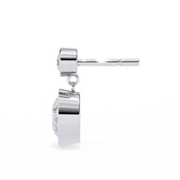 Aura Double Bezel Drop Lab Grown Diamond Studs - Ophiratbf