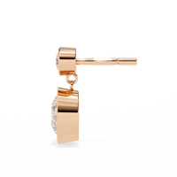 Aura Double Bezel Drop Lab Grown Diamond Studs - Ophiratbf