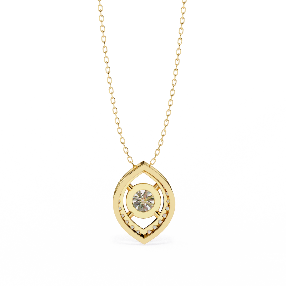 Elara Eye Lab Grown Diamond Pendant - Ophiratbf