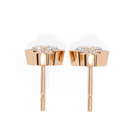 Aura Double Bezel Drop Lab Grown Diamond Studs - Ophiratbf
