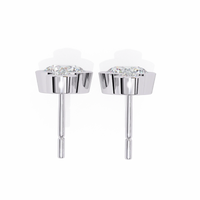 Aura Double Bezel Drop Lab Grown Diamond Studs - Ophiratbf