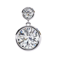 Aura Double Bezel Drop Lab Grown Diamond Studs - Ophiratbf