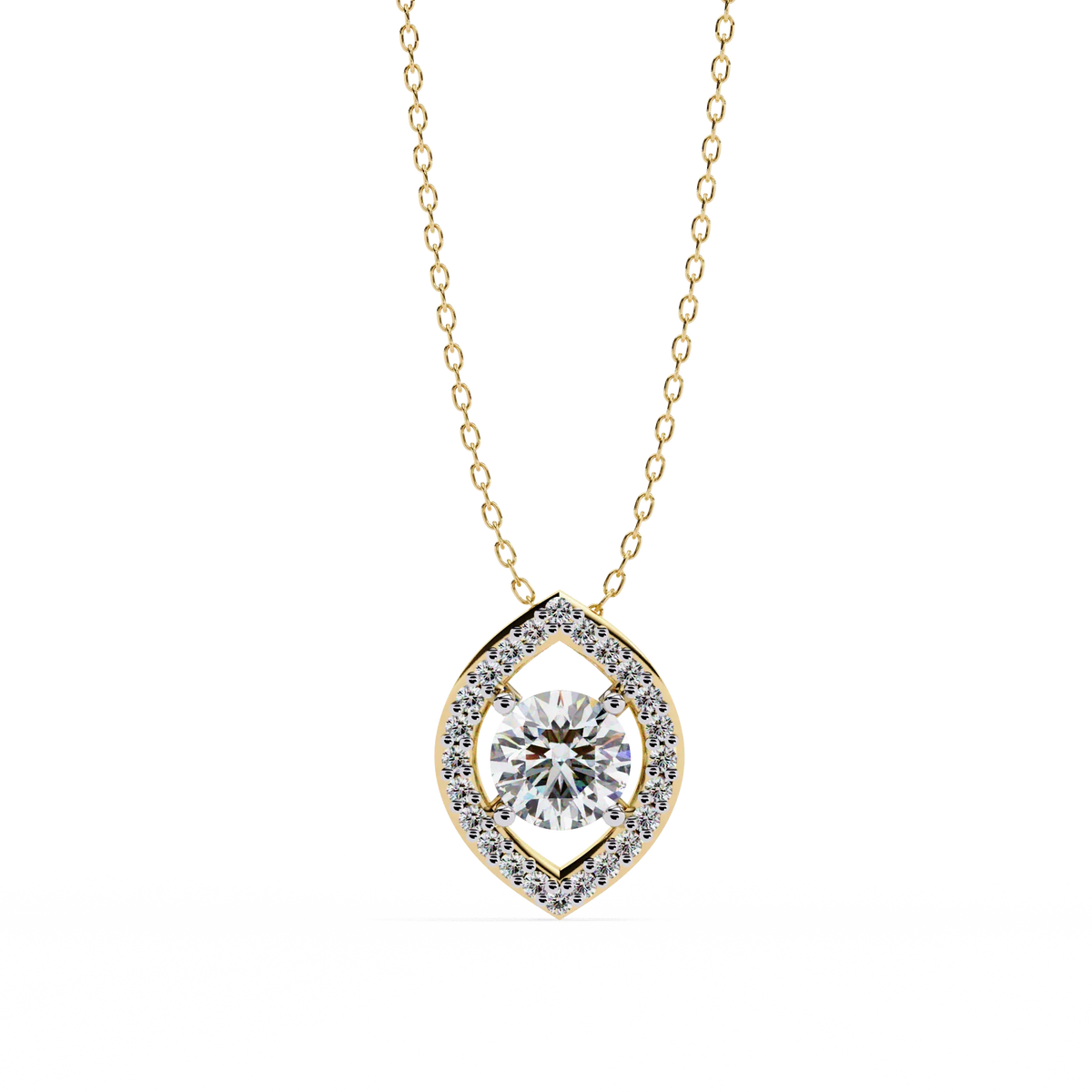 Elara Eye Lab Grown Diamond Pendant - Ophiratbf