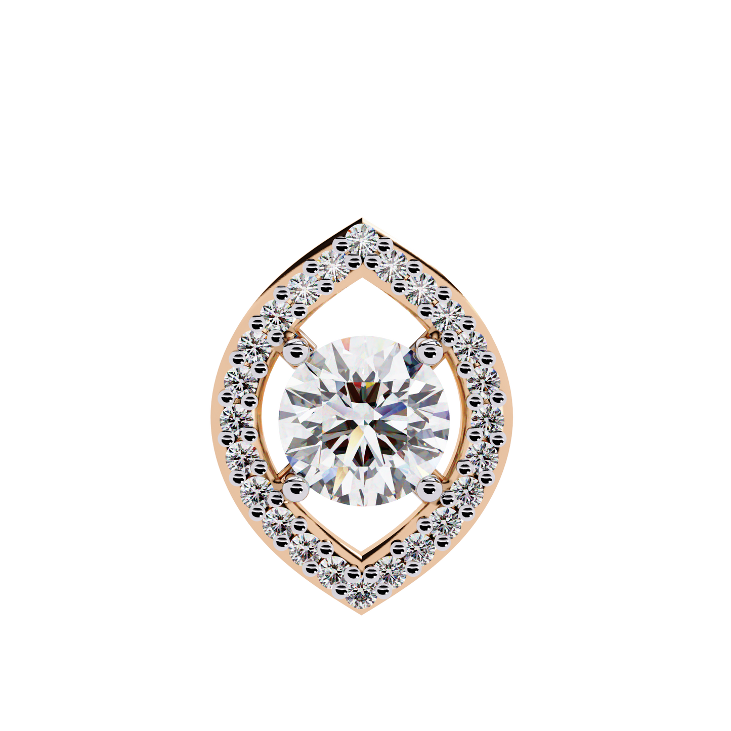 elara eye lab grown diamond pendant