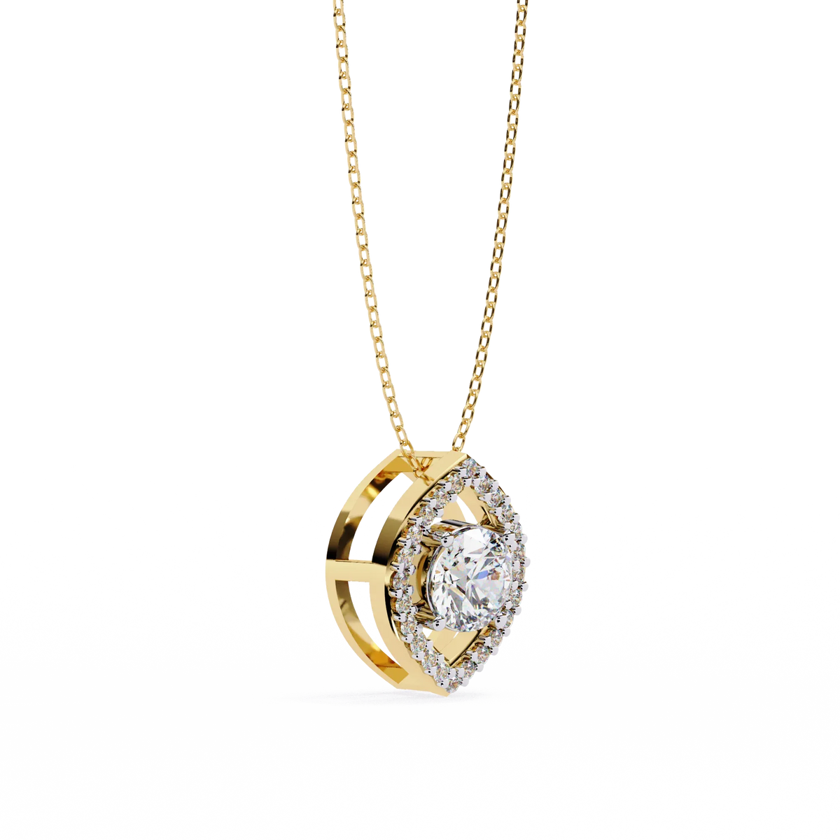 Elara Eye Lab Grown Diamond Pendant - Ophiratbf