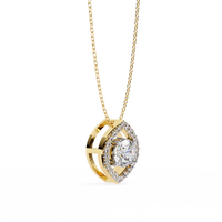 Elara Eye Lab Grown Diamond Pendant - Ophiratbf