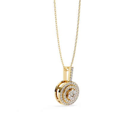 Orbit Cluster Lab Grown Diamond Pendant