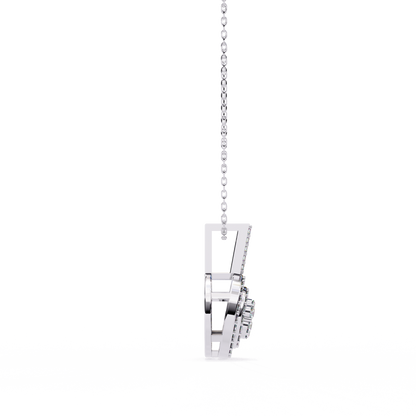 Orbit Cluster Lab Grown Diamond Pendant