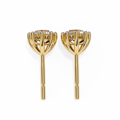 Eterna Six Prong Solitaire Lab Grown Diamond Studs