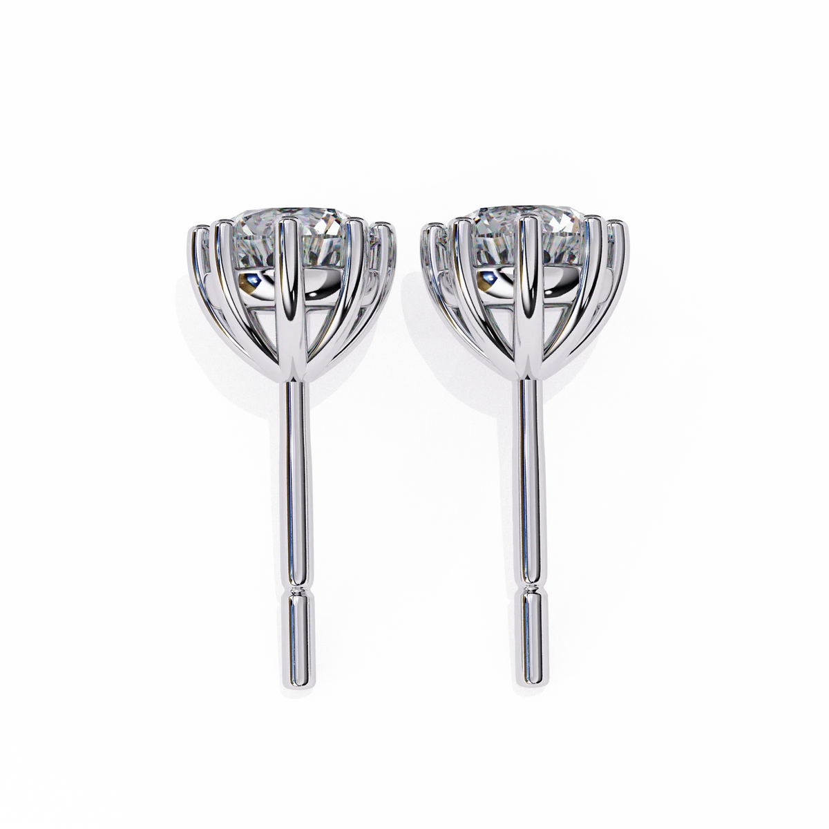 Eterna Six Prong Solitaire Lab Grown Diamond Studs - Ophiratbf