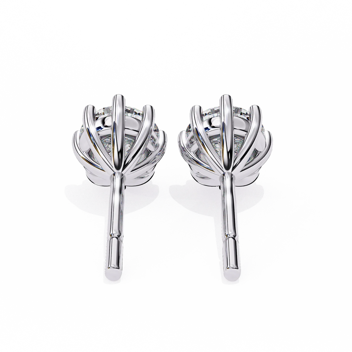 Eterna Six Prong Solitaire Lab Grown Diamond Studs - Ophiratbf