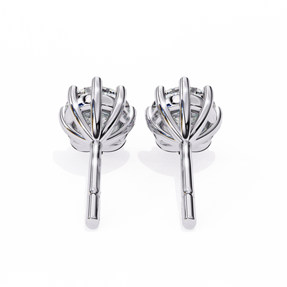 Eterna Six Prong Solitaire Lab Grown Diamond Studs