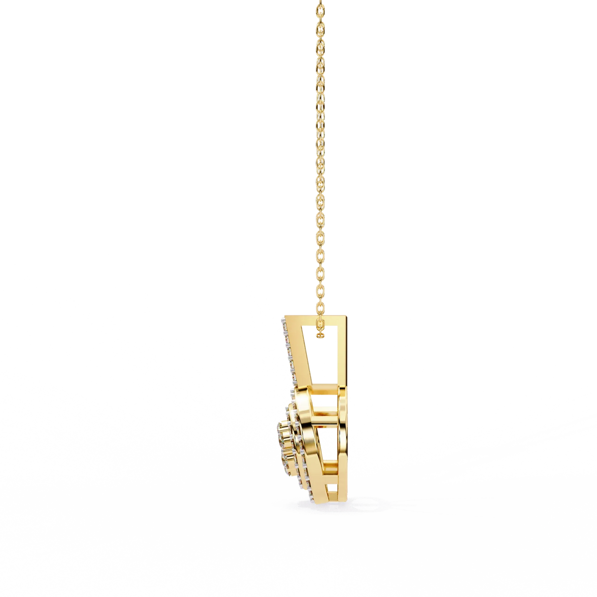 Orbit Cluster Lab Grown Diamond Pendant - Ophiratbf