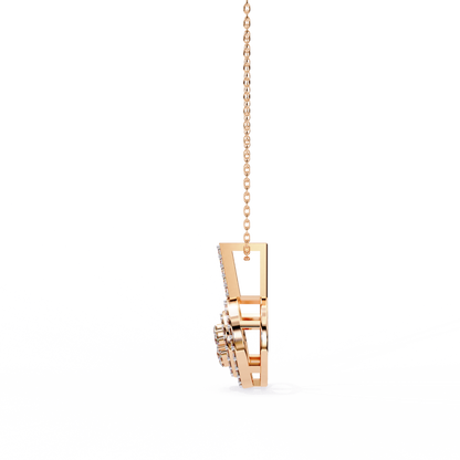 Orbit Cluster Lab Grown Diamond Pendant