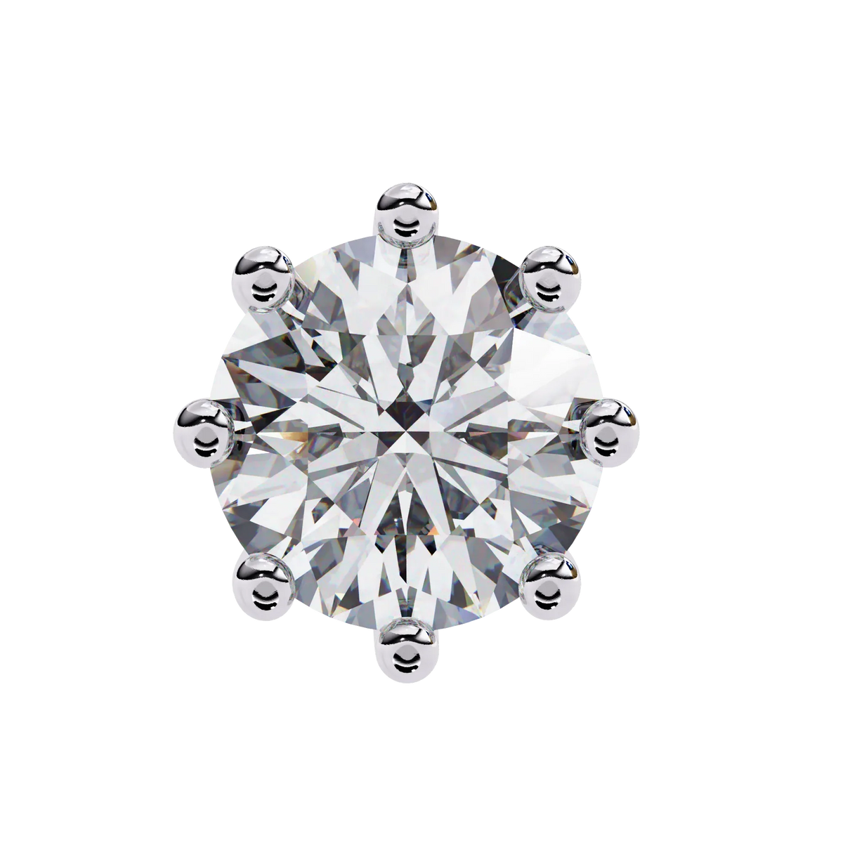Eterna Six Prong Solitaire Lab Grown Diamond Studs - Ophiratbf