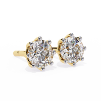 Eterna Six Prong Solitaire Lab Grown Diamond Studs - Ophiratbf