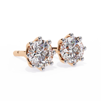 Eterna Six Prong Solitaire Lab Grown Diamond Studs - Ophiratbf