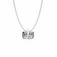 Orbit Cluster Lab Grown Diamond Pendant - Ophiratbf