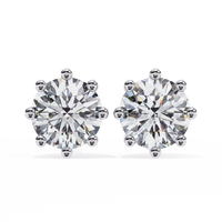 Eterna Six Prong Solitaire Lab Grown Diamond Studs - Ophiratbf