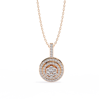 Orbit Cluster Lab Grown Diamond Pendant