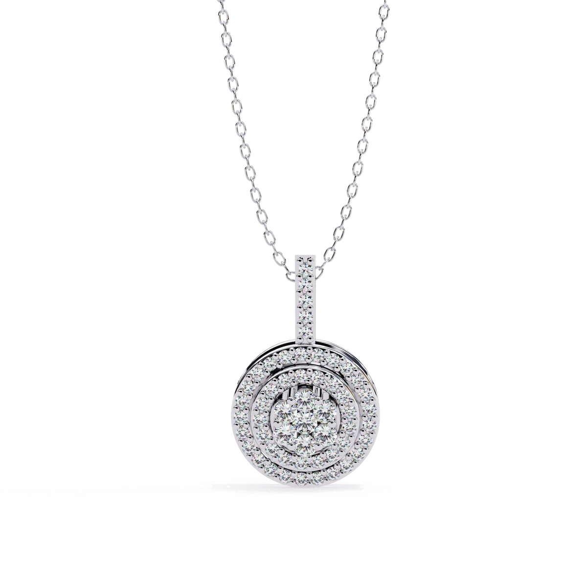 Orbit Cluster Lab Grown Diamond Pendant - Ophiratbf