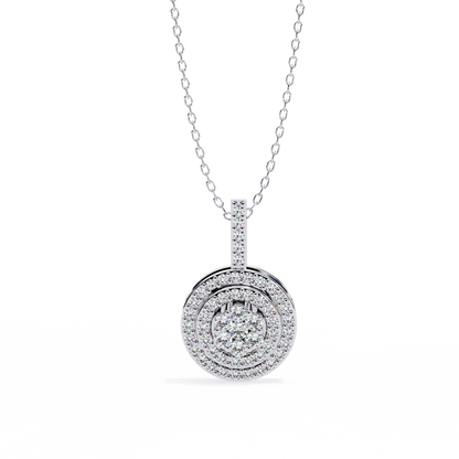 Orbit Cluster Lab Grown Diamond Pendant
