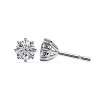 Eterna Six Prong Solitaire Lab Grown Diamond Studs - Ophiratbf
