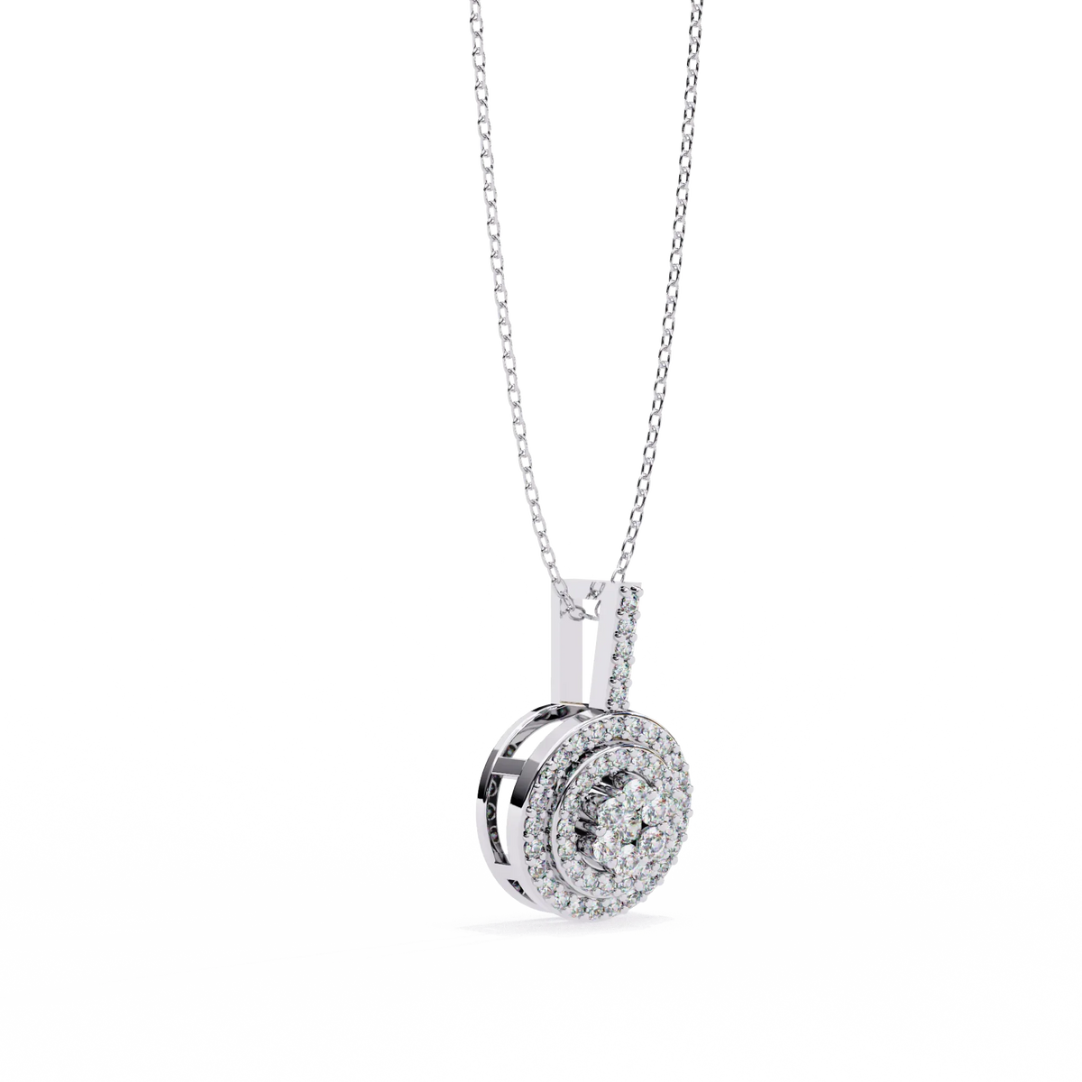 Orbit Cluster Lab Grown Diamond Pendant - Ophiratbf