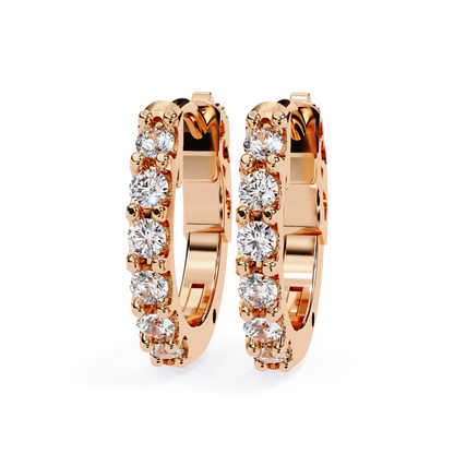 Enchanted Inside-Out Unicorn Lab Grown Diamond Hoops