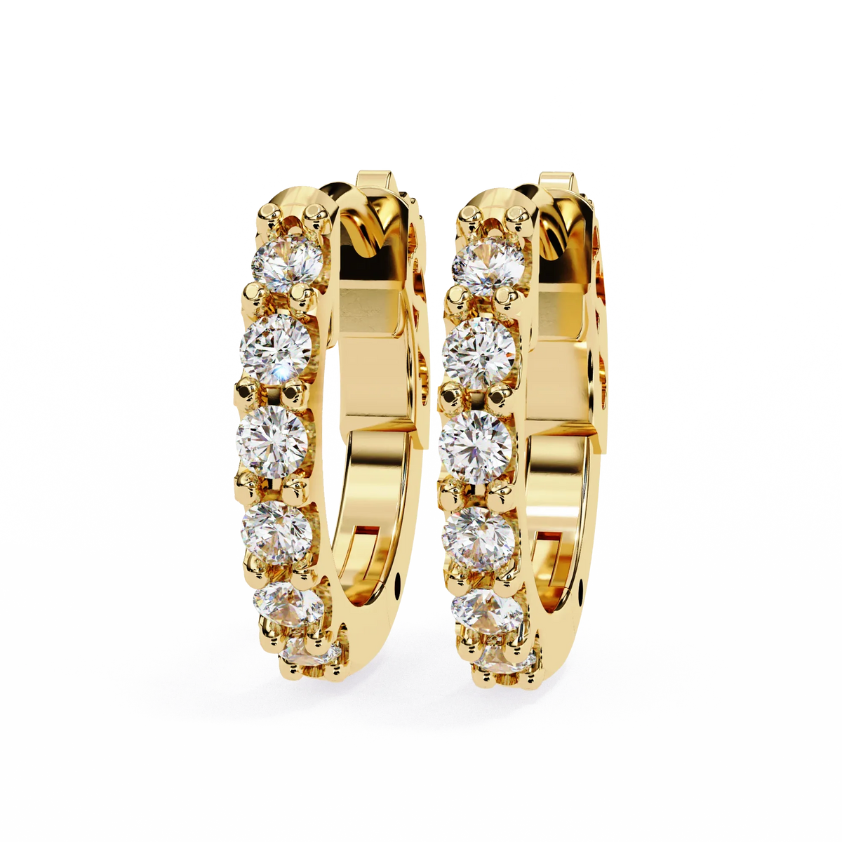 Enchanted Inside-Out Unicorn Lab Grown Diamond Hoops - Ophiratbf